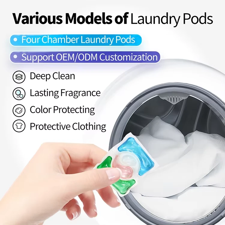 deep cleaning Eco friendly 8 in 1 laundry pods